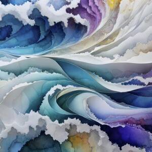 Abstract Tempest by Eris And AI