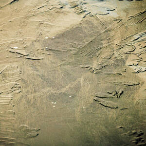 Abstraction - Ice with Gold Texture by Robert Niemeier