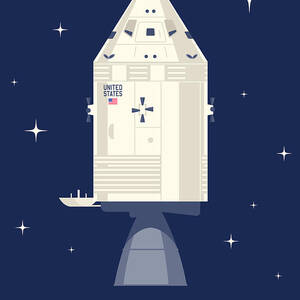 Apollo 11 Space - Command Module by Organic Synthesis