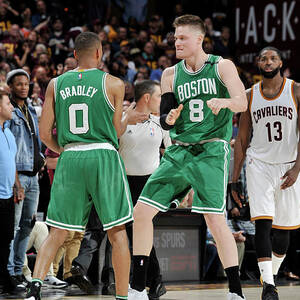Avery Bradley and Jonas Jerebko by David Liam Kyle
