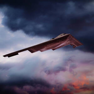 B-2 Sunset by Airpower Art