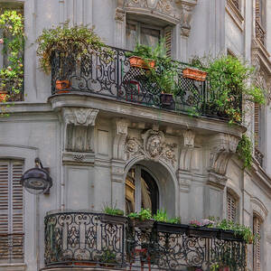 Balconies of Montmartre, Paris by Marcy Wielfaert