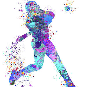 Baseball Softball Player Digital Art by White Lotus - Fine Art America