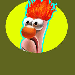 Beaker Meepers va meep Digital Art by Byron Mark - Pixels