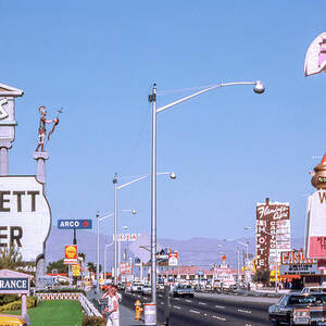 Caesars Palace Casino and Flamingo Casino Marquee Signs 1970's 2 to 1 Ratio by Aloha Art
