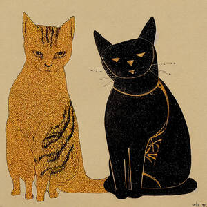 Cat  And  Dog  Ink  Sparkling  Gold  And  Black  4fa03b37  44ee  4f5f  975a  A9f7319a8ec3 by MotionAge Designs