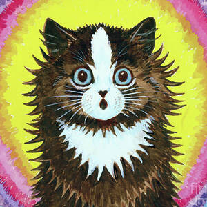 Cat In A Rainbow by Louis Wain