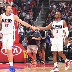 Chris Paul and Blake Griffin by Juan Ocampo