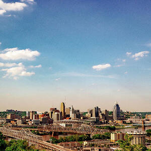 Cincinnati Skyline View from Devou Park by Dave Morgan
