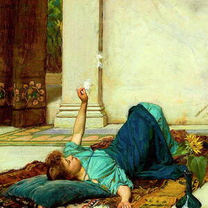 Echo and Narcissus detail 1 Painting by John William Waterhouse - Pixels