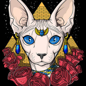 Egyptian Cats Digital Art by Nikolay Todorov