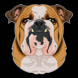 Dear Dad I Can Explain English Bulldog Dad Bully Sticker by Maximus Designs  - Pixels Merch