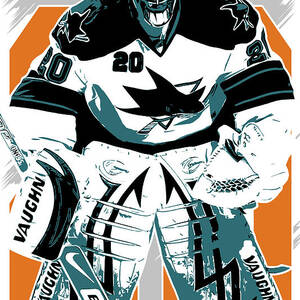 Marc-André Fleury Sticker for Sale by Draws Sports