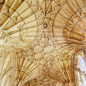 Fan Vaulting of the Cloisters of Gloucester Cathedral by W Chris Fooshee
