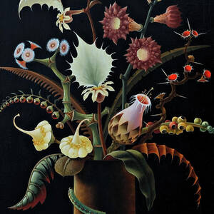 Flowers and insects - Blumen mit Insekten by Franz Sedlacek by Franz Sedlacek