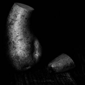 Fresh and healthy pear fruit on a black background by Michalakis Ppalis