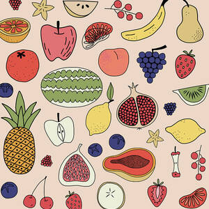 Seamless Vintage Watercolor Pattern Wild Berries Stock Illustration  1187040679