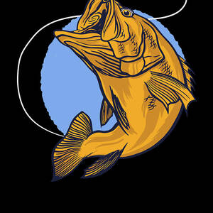 Pike motive predator fish angler gift men Digital Art by Benjamin