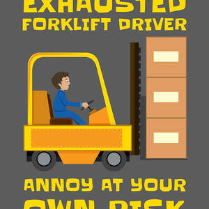 Forklift For Men Women Kids Operator Driver Warehouse Digital Art By Crazy Squirrel