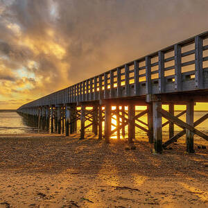 Good Morning from the Powder Point Bridge Duxbury Massachusetts by Juergen Roth