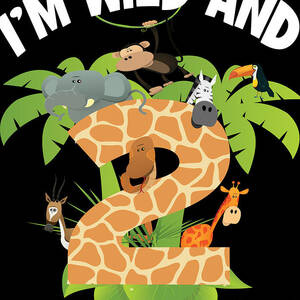 Im Wild And 6 Years Old Zoo Theme 6th Birthday Animal Party graphic Digital  Art by Art Grabitees - Fine Art America