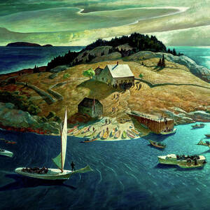 Island Funeral by Newell Convers Wyeth
