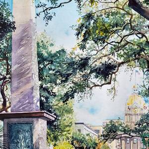 Johnson Square, Savannah GA by Merana Cadorette
