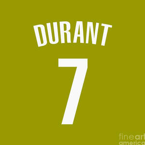 Kevin Durant Seattle Supersonics jersey T-Shirt by Nasrullah Kusuma - Pixels