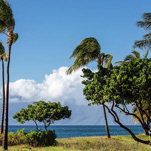 Lahaina Roads and Molokai under Clouds by Craig A Walker