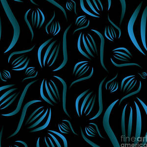 Leaf Abstract Pattern by Tina Mitchell