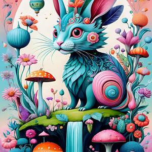 Magical Rabbit by Tricky Woo