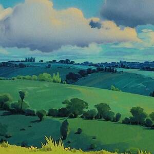 Dark green fields, House and Path, Ghibli Landscape Digital Art by Hans  Butterblumenhaus - Fine Art America