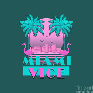 Miami Heat Sticker by Qori Laksita - Pixels Merch