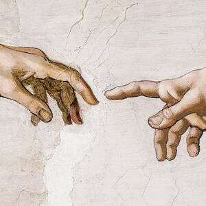 The Creation of Adam by Michelangelo