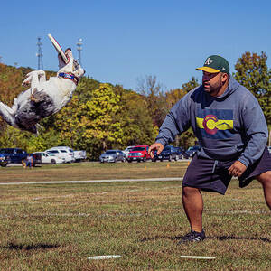 Missouri - Disc Dogs - Chris and Macho Flipping by Robert Niemeier