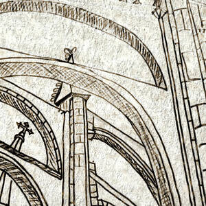Notre Dame Sketch Drawing by Mary Bedy - Fine Art America