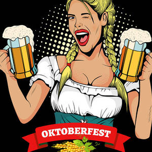 Oktoberfest German Waitress Kellner by Flippin Sweet Gear