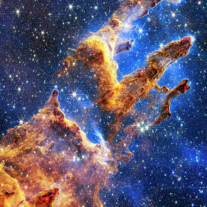 Pillars of Creation NIR Cam Image From NASA James Webb Space Telescope by Carol Japp