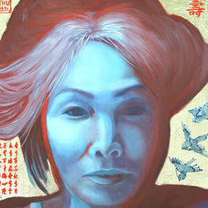 Portrait in Blue by Thu Nguyen