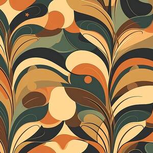 Psychedelic pattern with swirling colours by Andre Petrov
