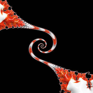Red and White Spiral Bridge by Elisabeth Lucas