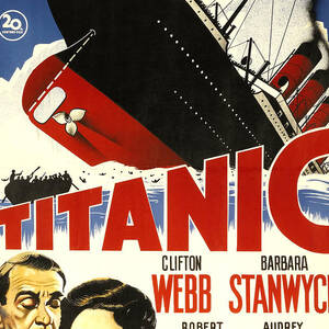 Remastered Art Titanic Starring Barbara Stanwyck and Clifton Webb 20230625 by Movie Studio Artist