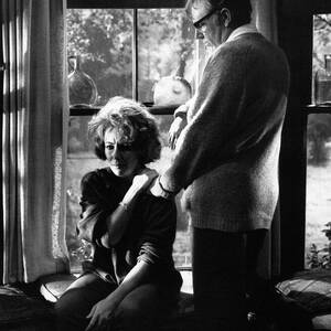 Richard Burton Elizabeth Taylor Couple Comfort Who's Afraid Of Virginia Woolf? 1966 Vintage Movie by Silver Screen