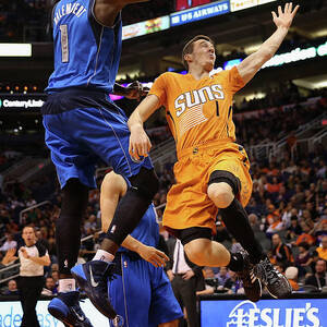 Samuel Dalembert and Goran Dragic by Christian Petersen