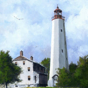 Sandy Hook Lighthouse by Robert Loder Jr