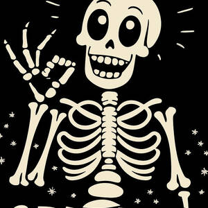 Splendid Skeleton Funny Halloween by Flippin Sweet Gear