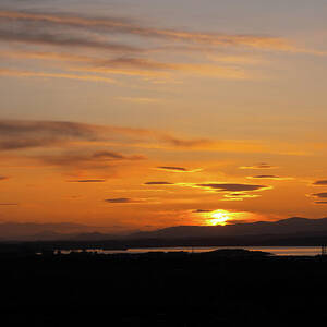 Sunset at Firth of Forth in Scotland by Artur Bogacki