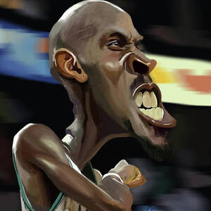Kobe Bryant Caricature Digital Art by Jonathan Pierce - Fine Art America