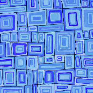TIMES SQUARED SOULFUL Abstract Squares  by Lynnie Lang