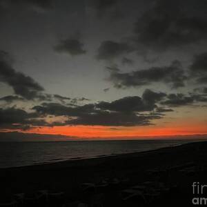 Tiny Moon Beach Sunset by Saving Memories By Making Memories